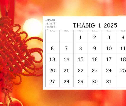 Lịch ngày Tết dương lịch 2025