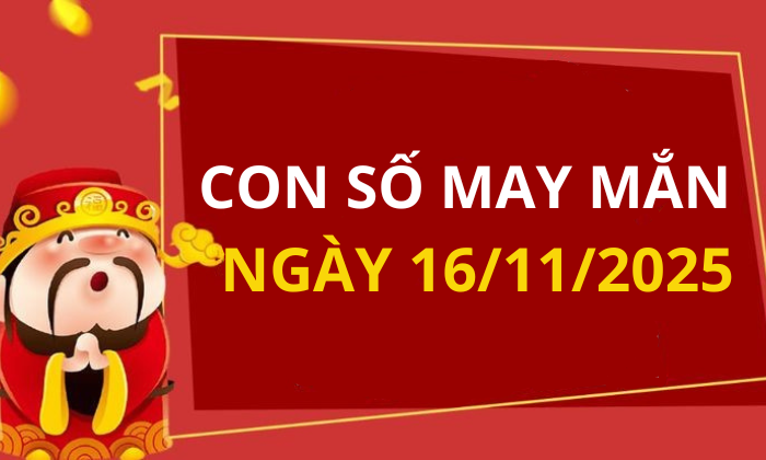 Con số may mắn hôm nay 16/11/2025 theo tuổi: Số may đón lộc vào nhà
