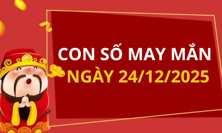 Con số may mắn hôm nay 24/12/2025 theo tuổi: Số cát giúp bạn phát tài