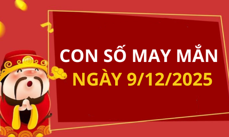 Con số may mắn hôm nay 9/12/2025 theo tuổi: Số may đón lộc vào nhà