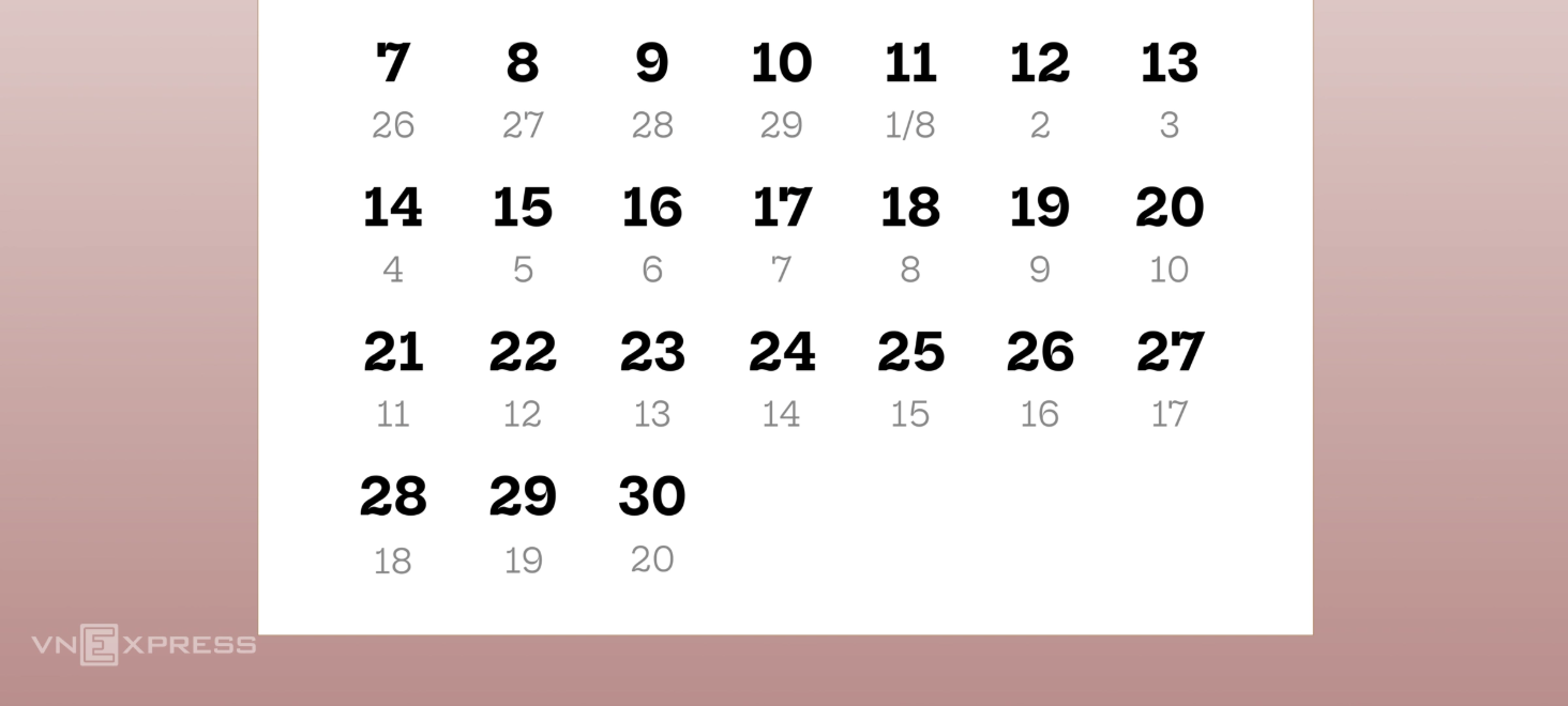 Dự kiến có 22 ngày nghỉ lễ Tết trong năm 2026. Ảnh: VnExpress