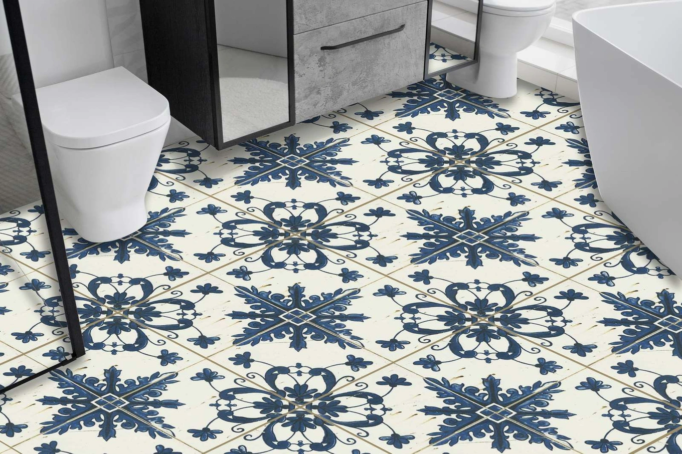 Gạch hoa văn mang lại điểm nhấn nhưng lại dễ khiến người nhìn nhanh chóng cảm thấy nhàm chán