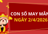 Con số may mắn hôm nay 2/4/2026 theo từng tuổi: Số may đón lộc vào nhà