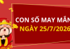 Con số may mắn hôm nay 25/7/2026 theo từng tuổi: Số may đón lộc trời ban