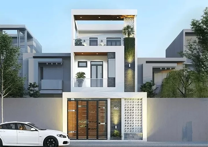Nhà ống 3 tầng hiện đại