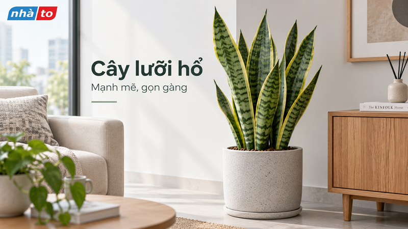 Cây lưỡi hổ – lựa chọn phù hợp với không gian hiện đại