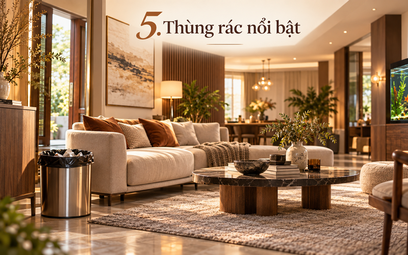 Thùng rác đặt ở vị trí quá nổi bật